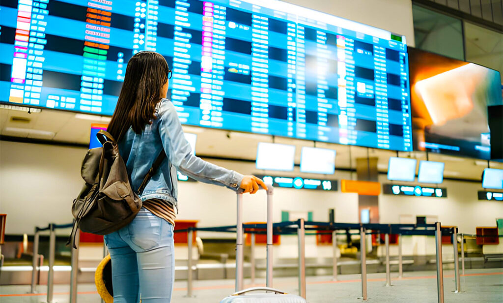 Return flight to the UK